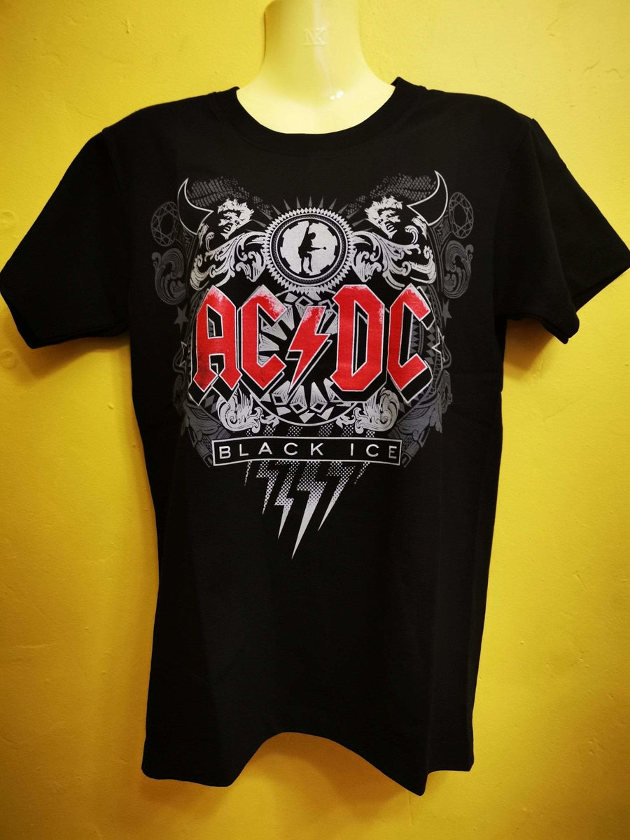 超レア2XL！AC/DC ブラックアイス ヴィンテージTシャツanvil製 ACDC T-shirt Double sided (Black Ice)|Kwaito Koeksister|South Africa