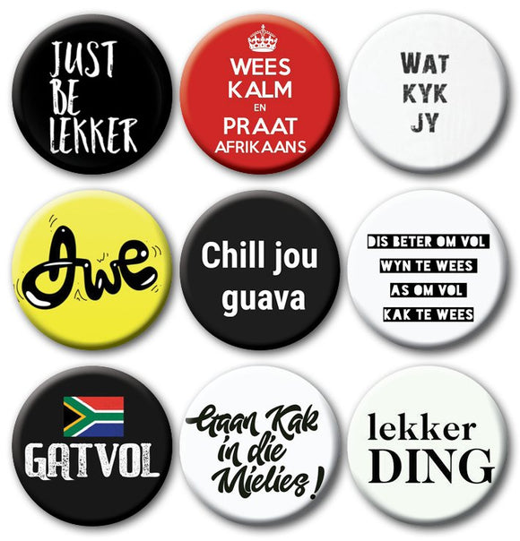 Afrikaans Pins Collection - Kwaitokoeksister South Africa