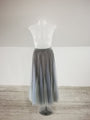 Blue Grey Tulle Flair midi Skirt