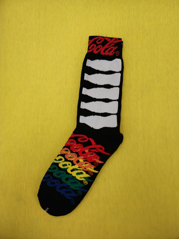 Cola Rainbow Black Socks - Kwaitokoeksister South Africa