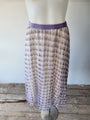 Dots purple Tulle Midi Skirt