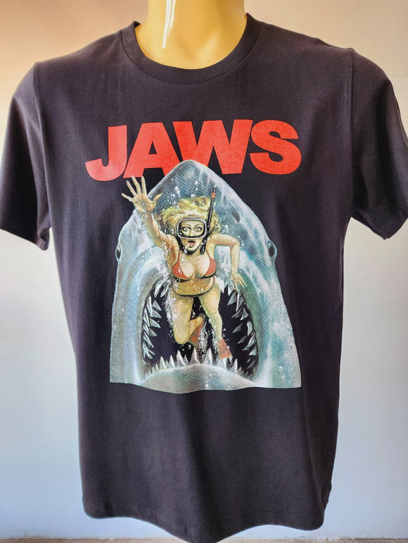 Jaws Black T-shirt - Kwaitokoeksister South Africa