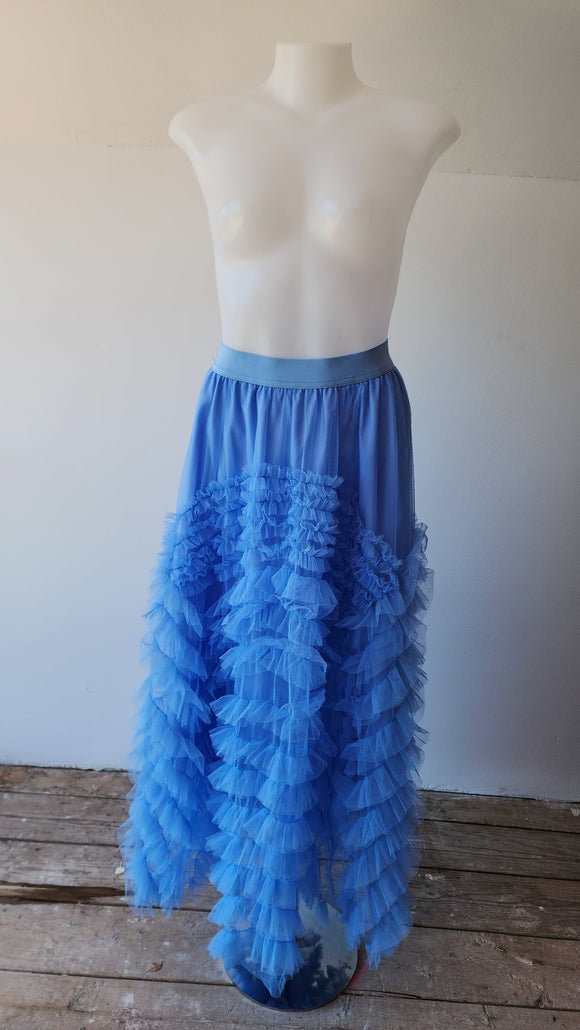 Light Blue Ballroom Tulle Skirt - Kwaitokoeksister South Africa