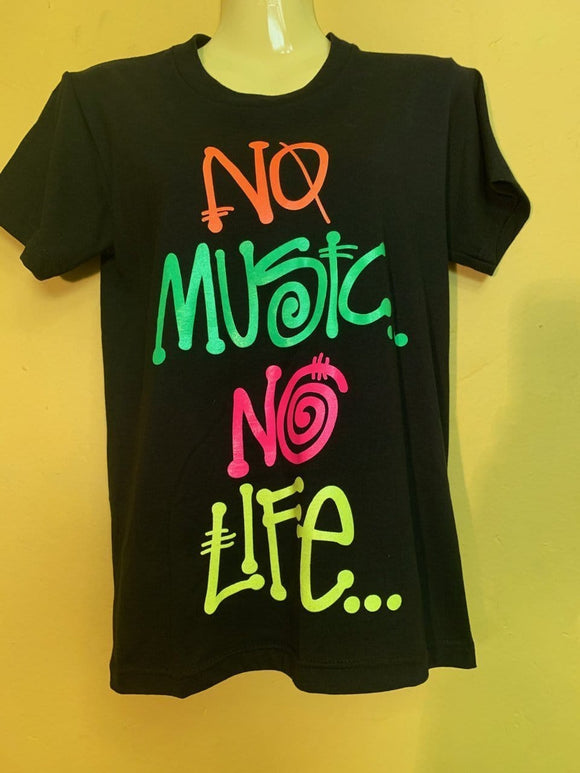Lumo T-shirt No Music no life - Kwaitokoeksister South Africa