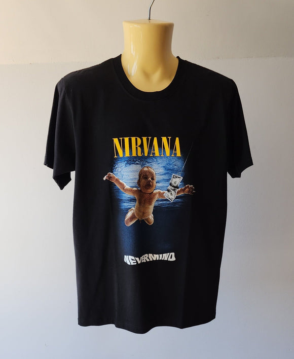 Nevermind Nirvana Double Sided Black T-shirt - Kwaitokoeksister South Africa