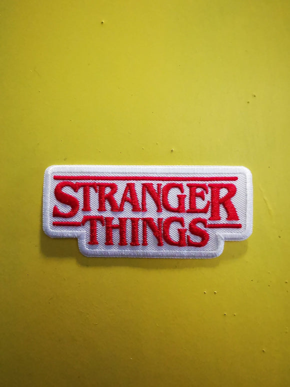 Stranger Things White Embroidered Iron on Patch - Kwaitokoeksister South Africa