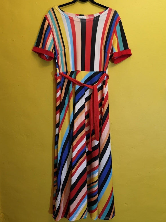 Various colour stripe Dress - Kwaitokoeksister South Africa