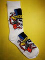 Guns & Roses White Socks