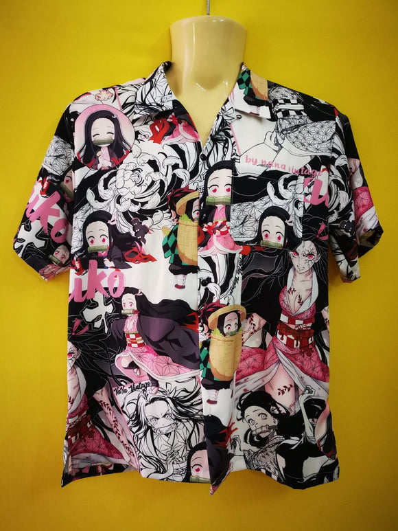 Nezuko Anime Collar Shirt - Kwaitokoeksister South Africa