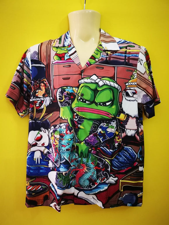 Pepe Frog Collar Shirt - Kwaitokoeksister South Africa