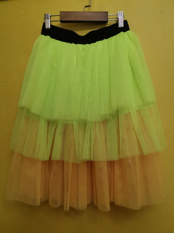 80's Tulle Skirt Lime yellow