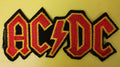 ACDC red Embroidered Iron on Patch