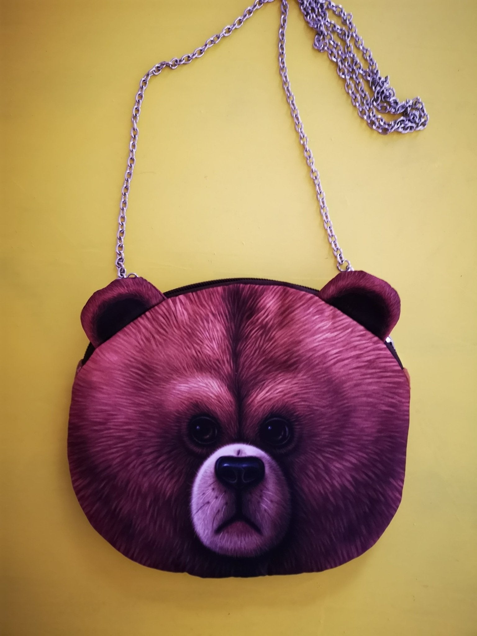 Animal bear chain small bag