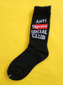 Anti Social Black Socks