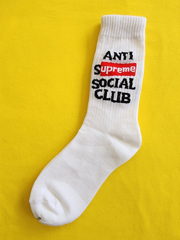Anti Social White Socks - Kwaitokoeksister South Africa