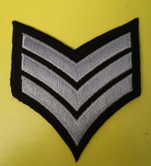 Army stripes 3 Embroidered Iron on Patch - Kwaitokoeksister South Africa