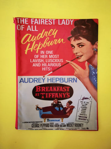 Audrey Hepburn movie poster clutch