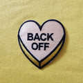 Back Off Iron on Patch