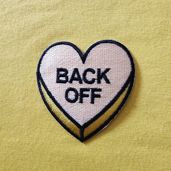 Back Off Iron on Patch - Kwaitokoeksister South Africa
