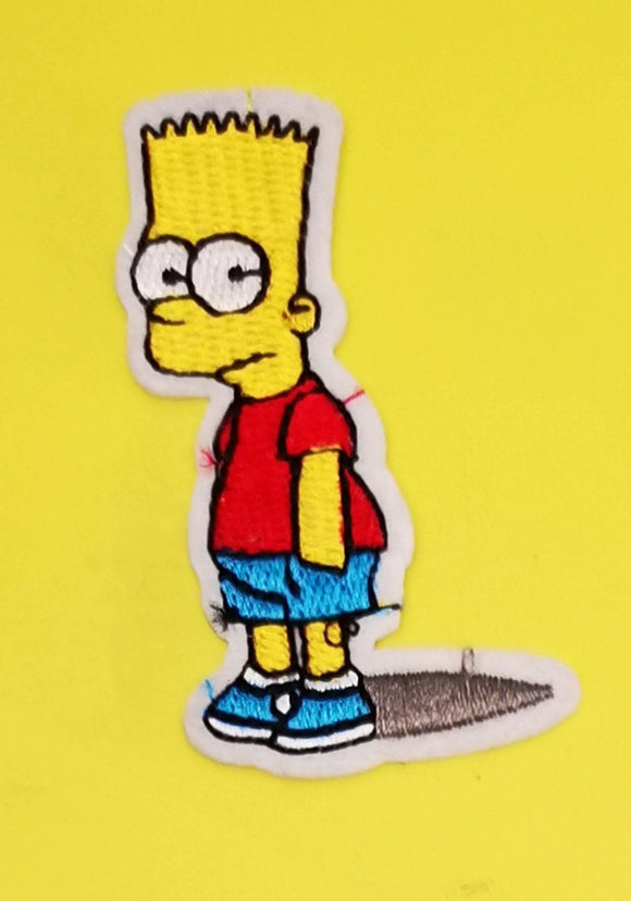 Bart Simpson 2 Embroidered Iron on Patch - Kwaitokoeksister South Africa