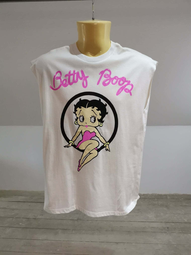 Betty Boop White Cut-Off Tee - Kwaitokoeksister South Africa
