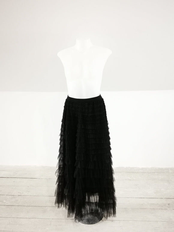Black Layered Tulle Skirt - Kwaitokoeksister South Africa