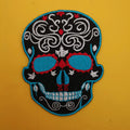 Blue Skull Iron on Patch