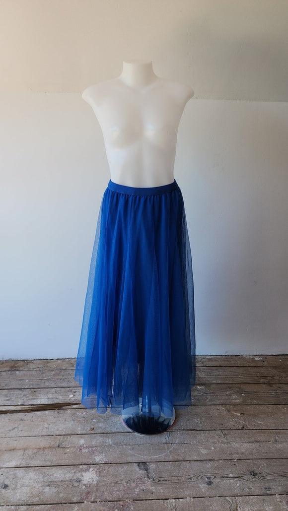 Blue Tulle Midi Skirt - Kwaitokoeksister South Africa