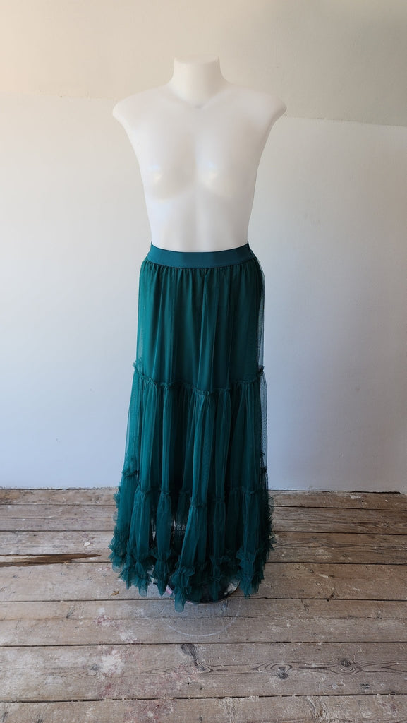 Bottle Green Ballroom Tulle Skirt - Kwaitokoeksister South Africa