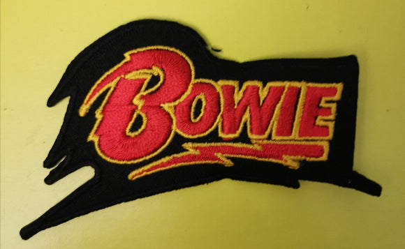 Bowie Black Embroidered Iron on Patch - Kwaitokoeksister South Africa