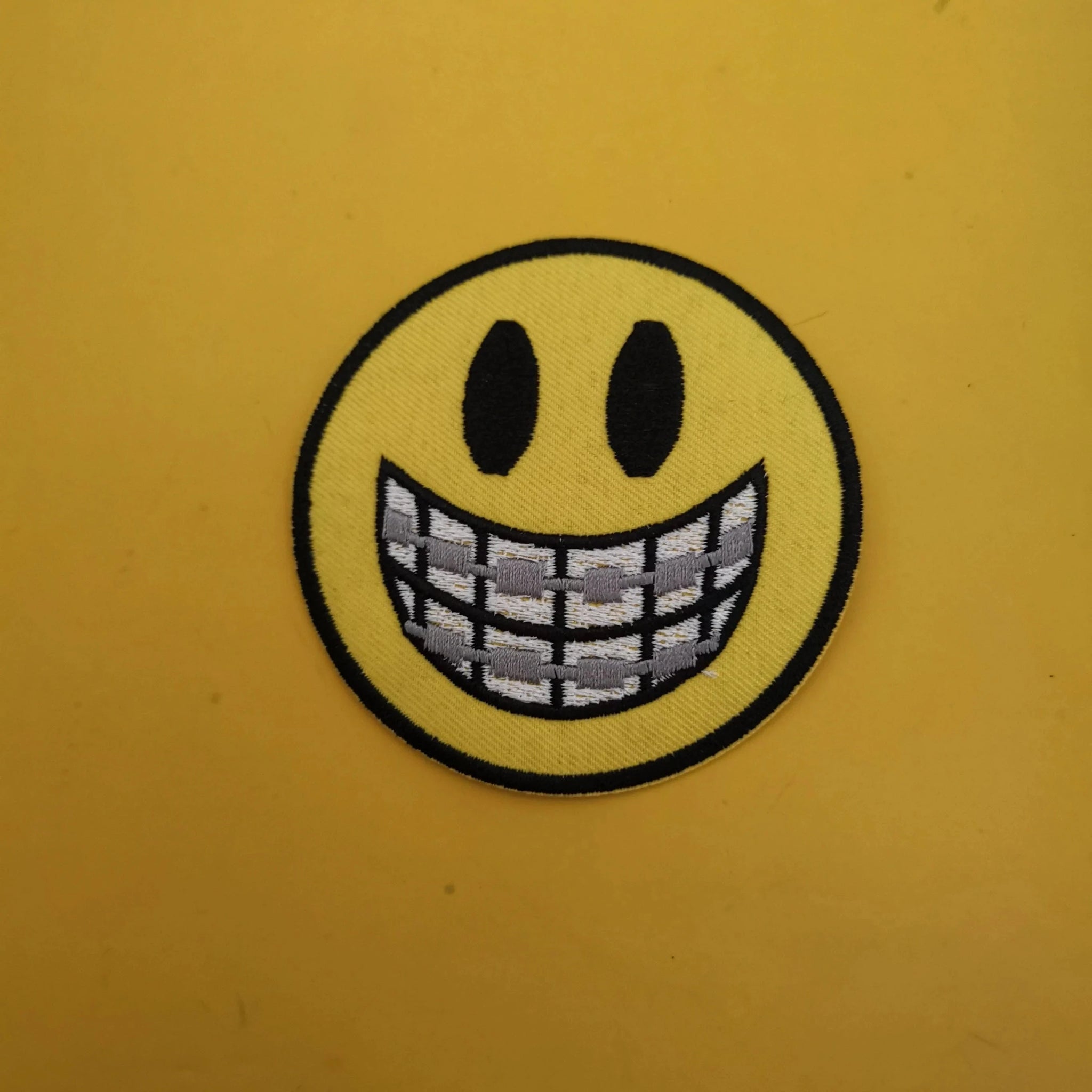 Braces smiley Iron on Patch
