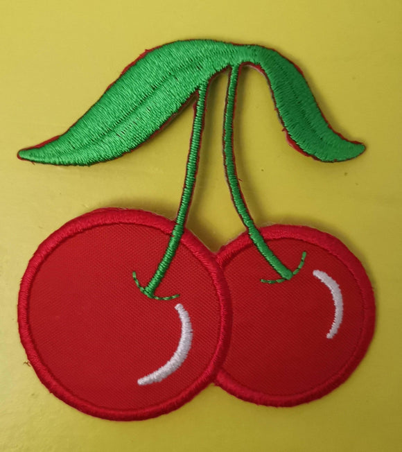 Cherry 3 Embroidered Iron on Patch - Kwaitokoeksister South Africa