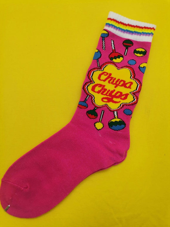 Chupa Chups Bright Pink Socks - Kwaitokoeksister South Africa