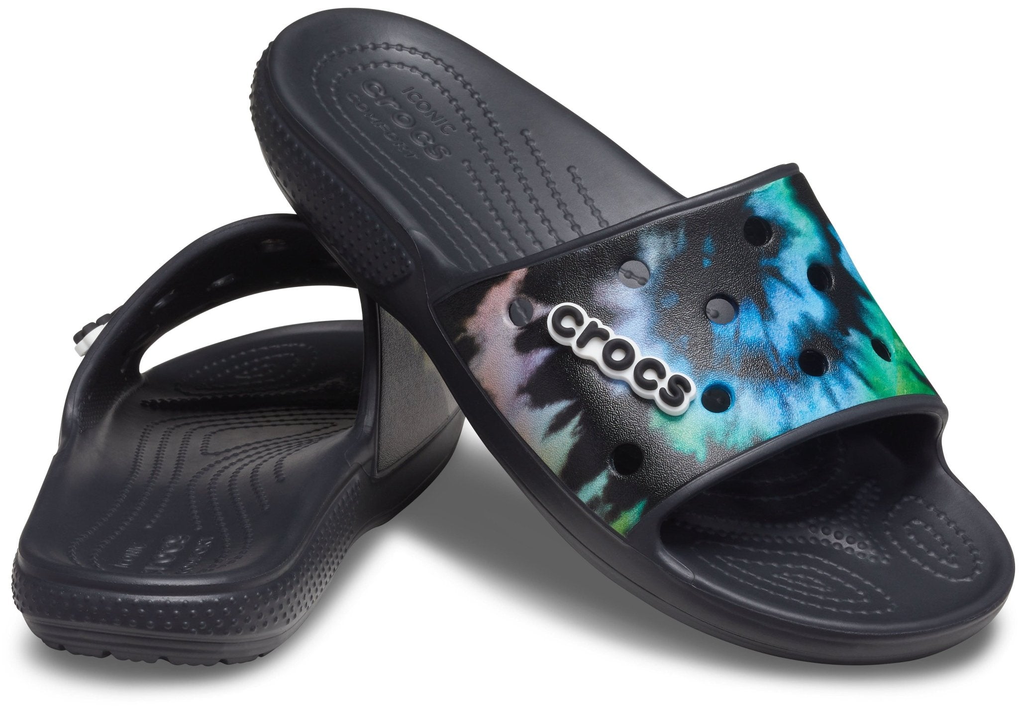 Ladies Sandals Croc Slides Tie-dye Classic Crocs Tie Dye Graphic