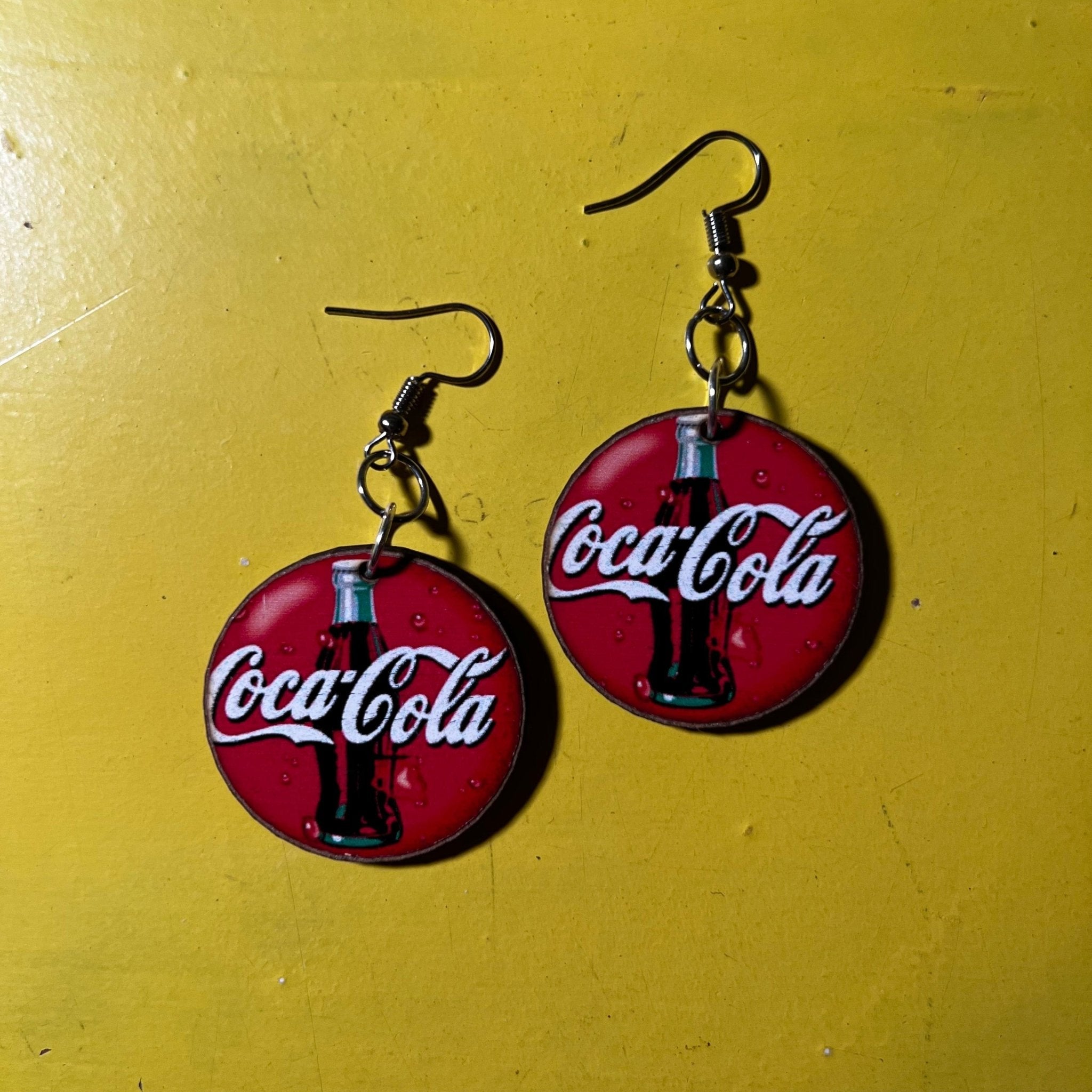 Coke earrings