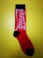 Coke Red with white Socks
