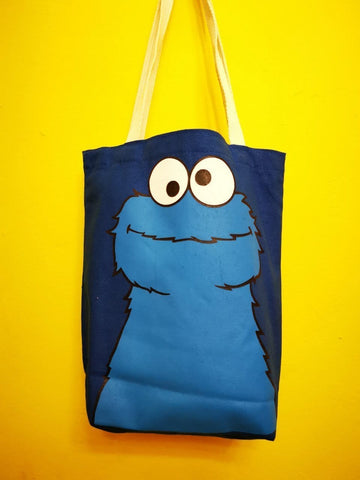 Cookie Monster small blue bag