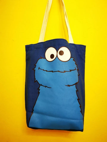 Cookie Monster small blue bag