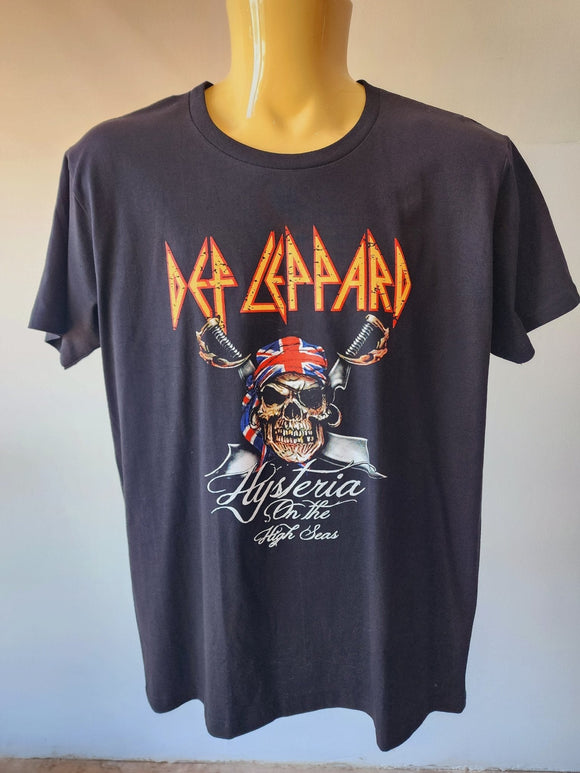 Def Leppard Double Sided Black T-shirt - Kwaitokoeksister South Africa