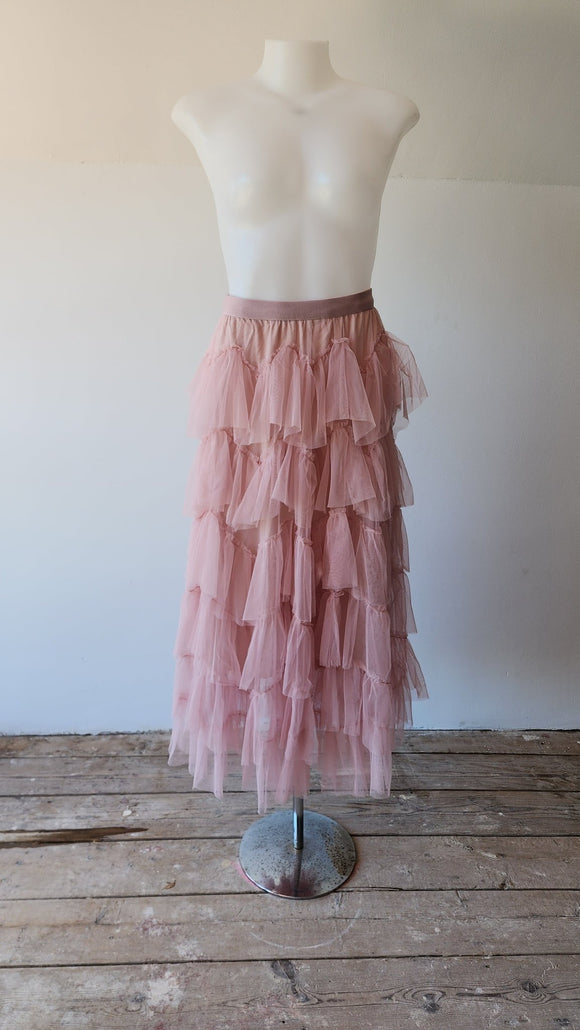 Dirty Pink Layered Tulle Skirt - Kwaitokoeksister South Africa