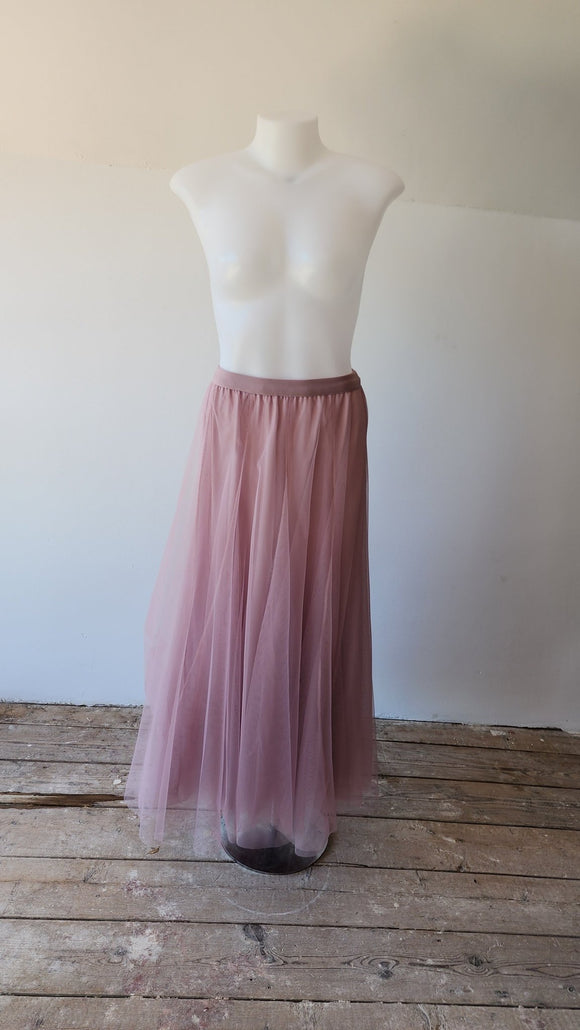 Dirty Pink Tulle Midi Skirt - Kwaitokoeksister South Africa
