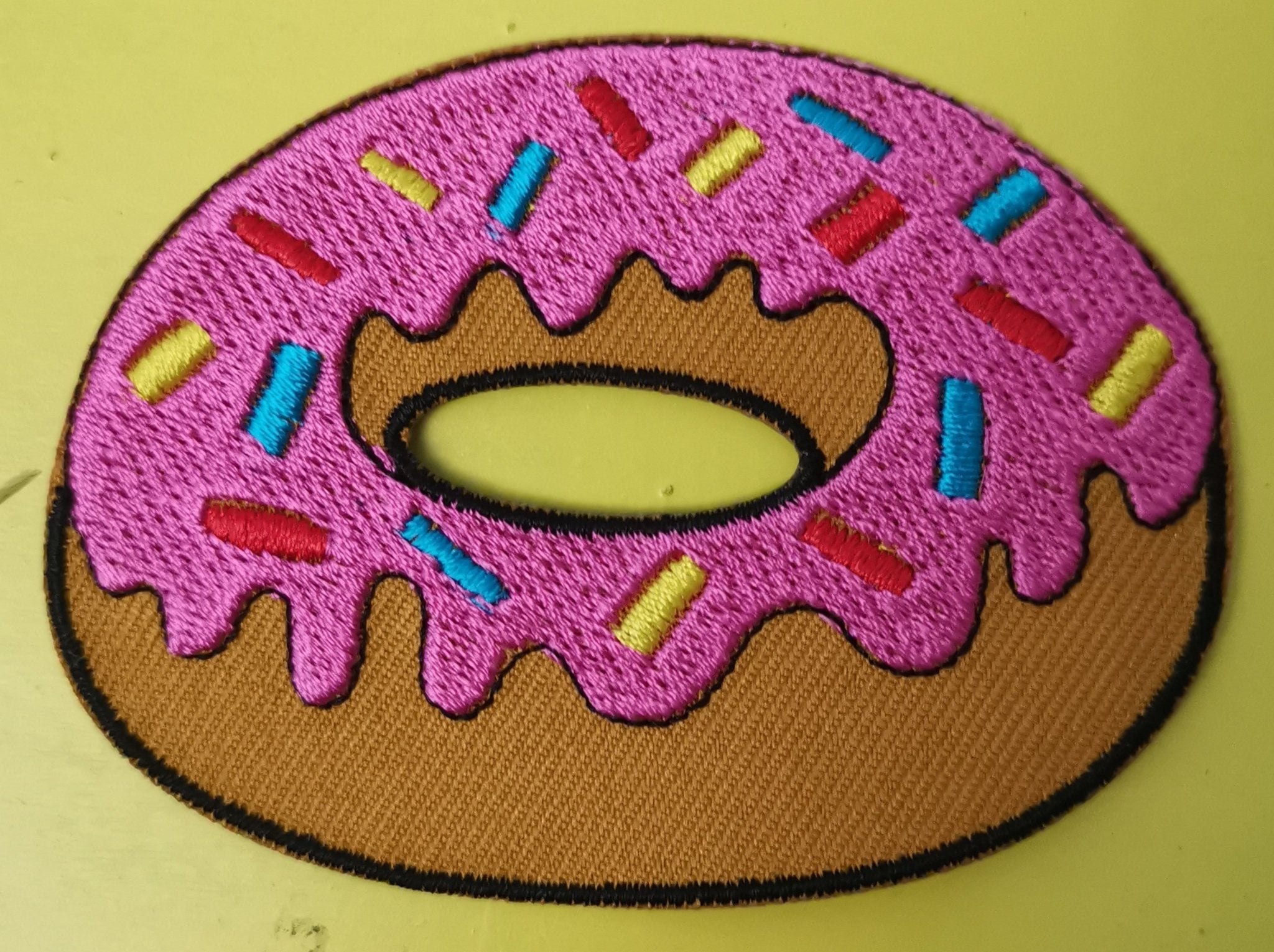 Donut Embroidered Iron on Patch