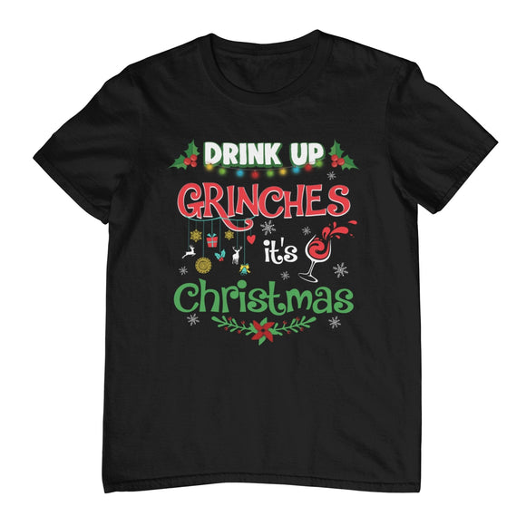Drink up Christmas T-Shirt - Kwaitokoeksister South Africa