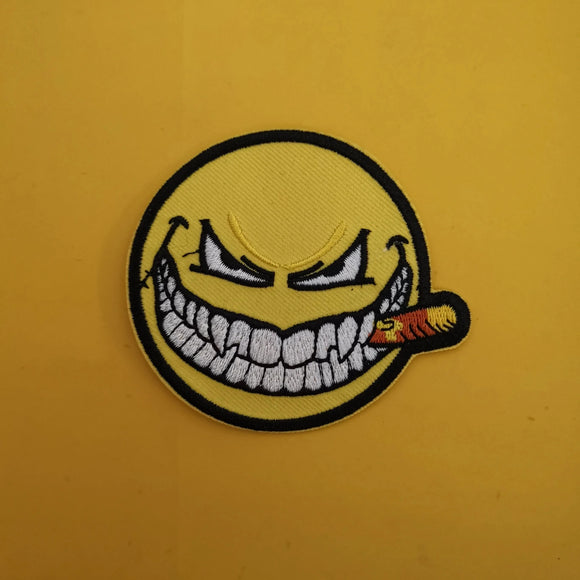 Evil smiley Iron on Patch - Kwaitokoeksister South Africa