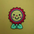 Flower Smiley Iron on Patch