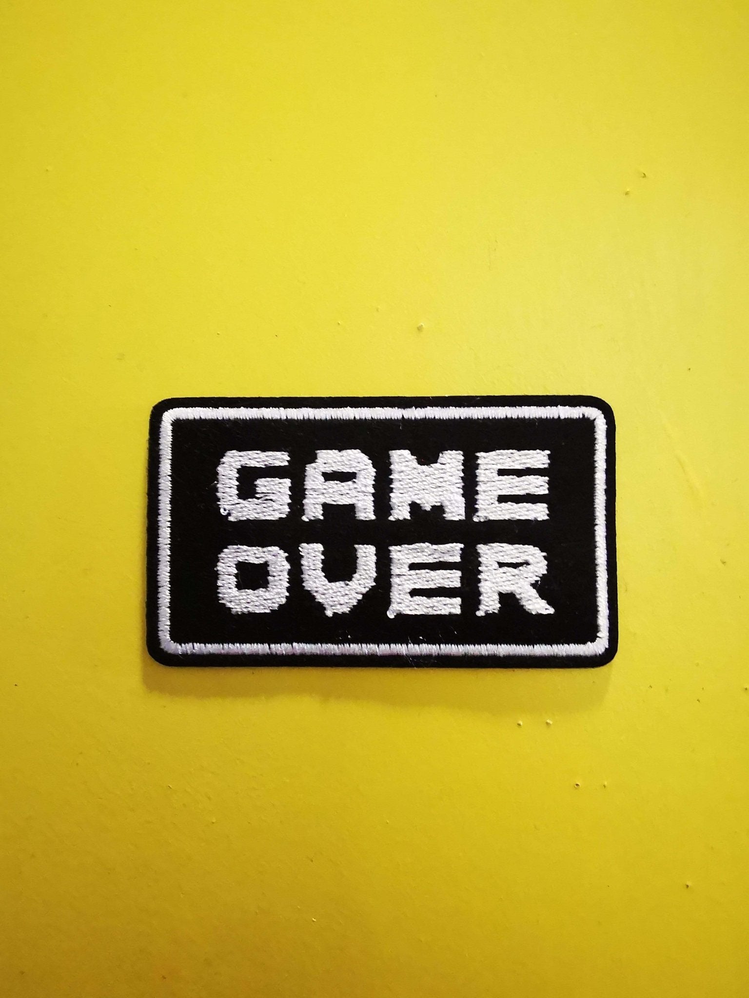 Game over 2 Embroidered Iron on Patch