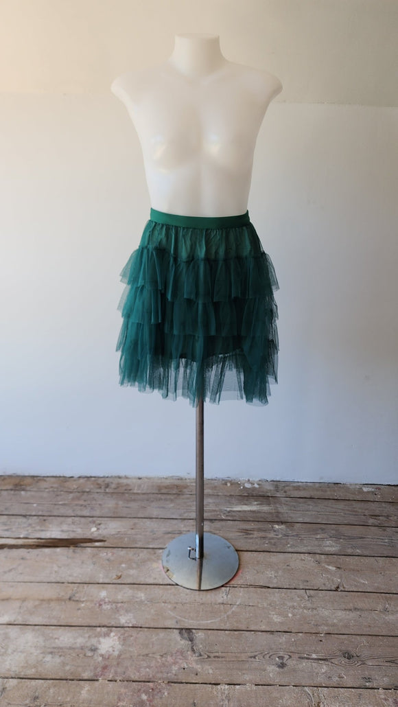 Green Layered Tulle Mini Skirt - Kwaitokoeksister South Africa