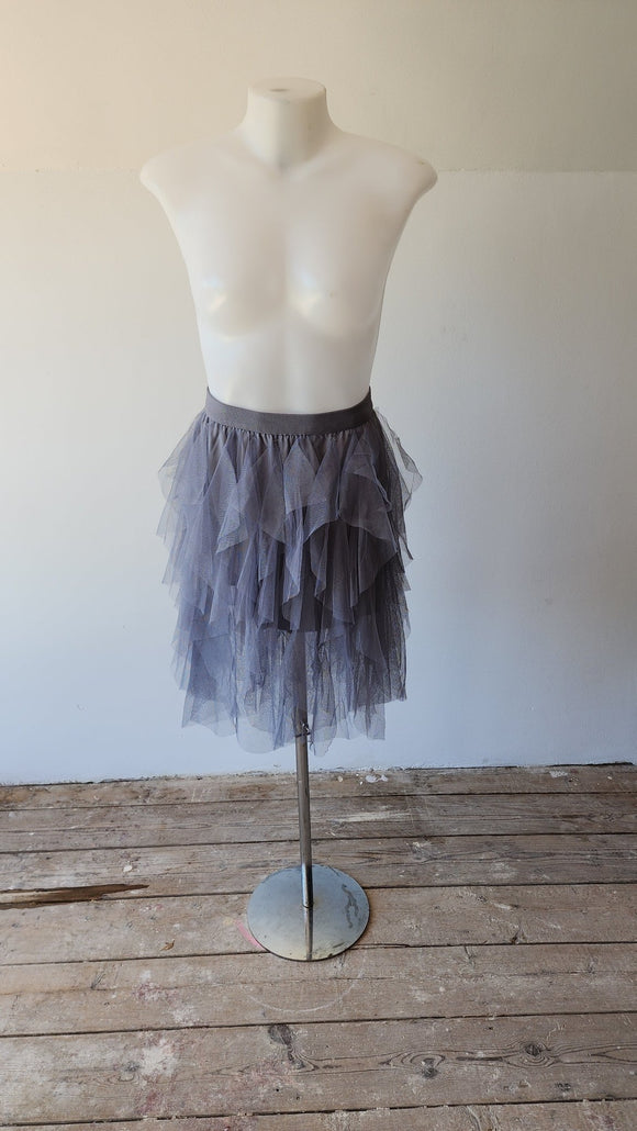 Grey Layered Tulle Mini Skirt pants - Kwaitokoeksister South Africa