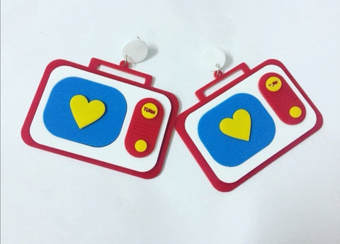 Handmade Perspex earrings
