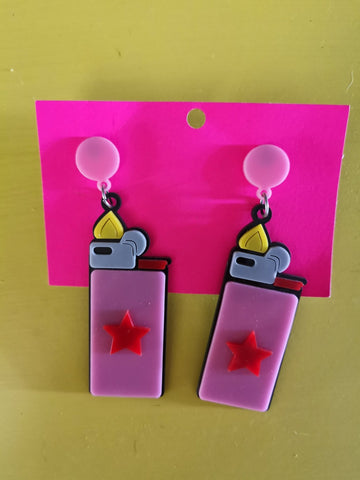 Handmade Perspex earrings